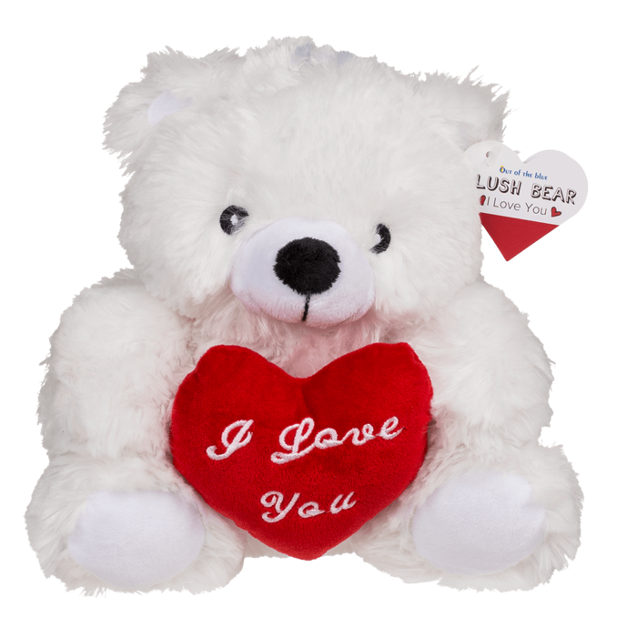 Plüsch-Bär mit rotem Herz, I love you, ca. 22 cm