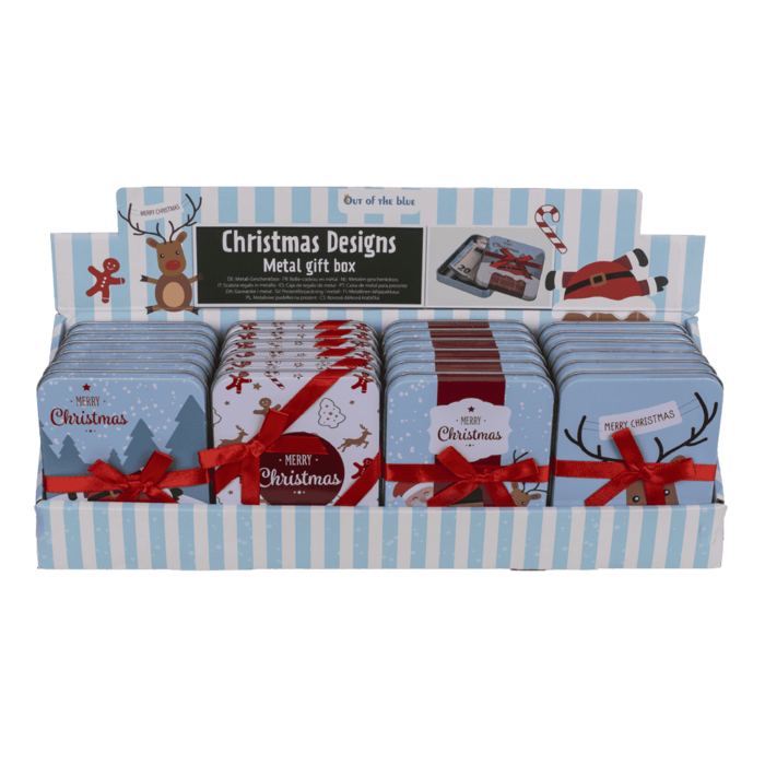 Metall-Geschenkdose, Merry Christmas,