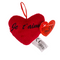 "Rotes Plüschherz, Je t'aime, ca. 10 cm,"