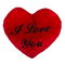 Rotes Jumbo-Plüschherz, I love you,