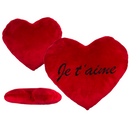 "Rotes Jumbo-Plüschherz, Je t'aime, ca. 60 cm"