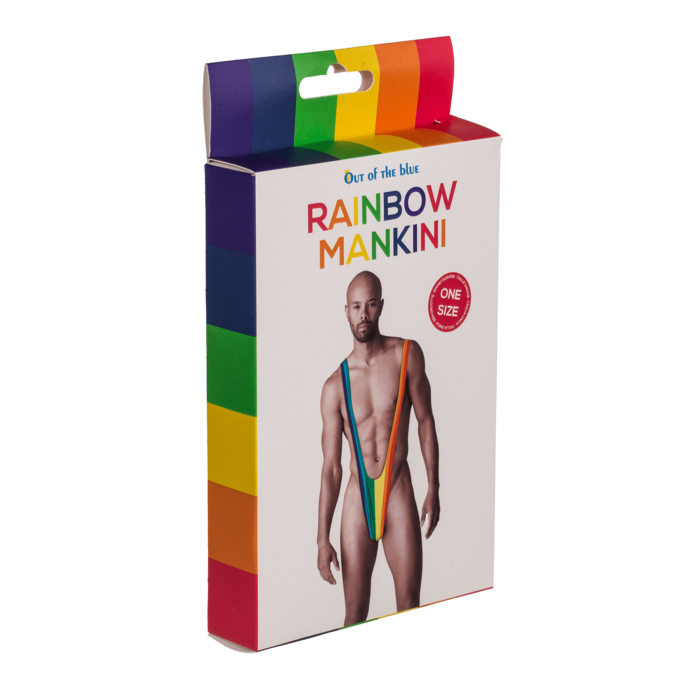 Herrenbadeanzug, Regenbogen Mankini, Pride,