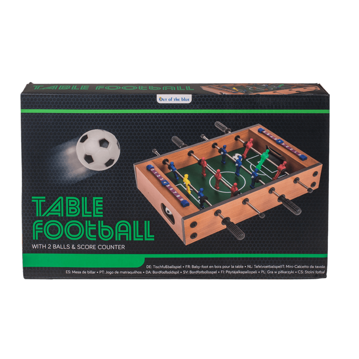 Holz-Tischfußballspiel, Kicker, ca. 33 x 21 cm,