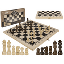 Holz-Brettspiel, Schach, ca. 34 x 34 cm,