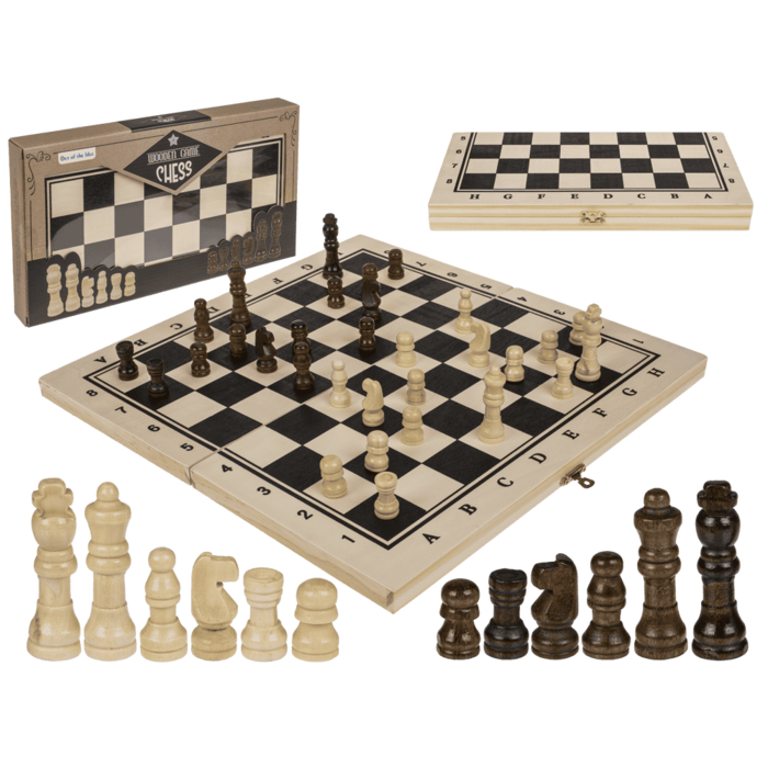 Holz-Brettspiel, Schach, ca. 34 x 34 cm,