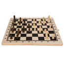 Holz-Brettspiel, Schach, ca. 34 x 34 cm,