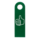 Filz-Türschild mit deutschem Text,