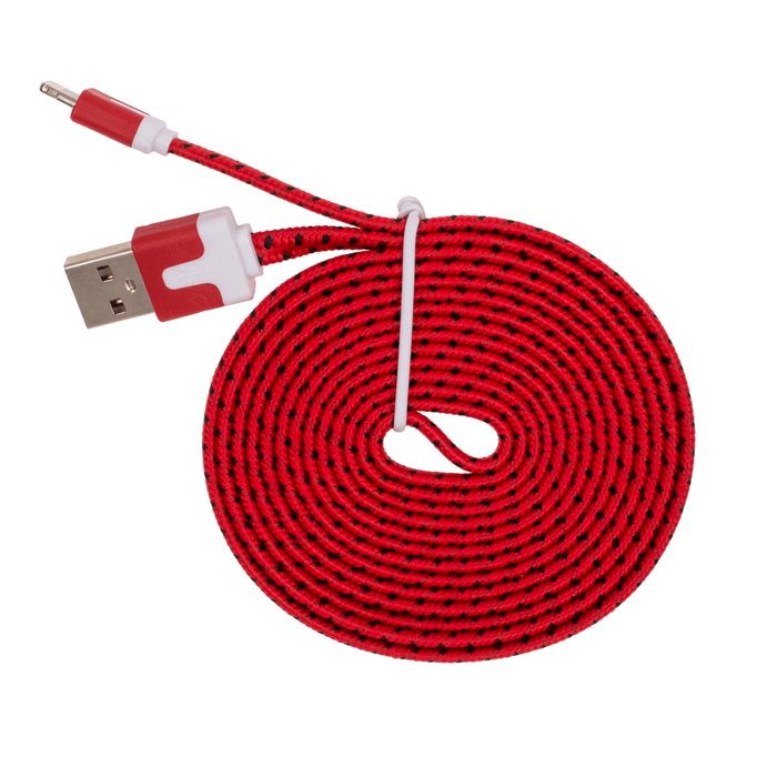USB-Kabel mit Textilummantelung für iPhone,