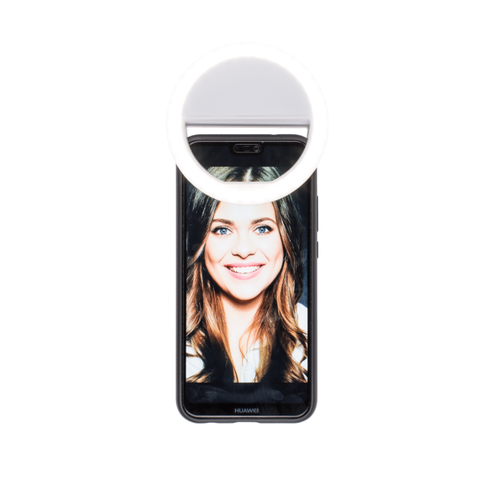 Selfie LED Ring mit 3 Intensitäten, ca. 8,5 cm,
