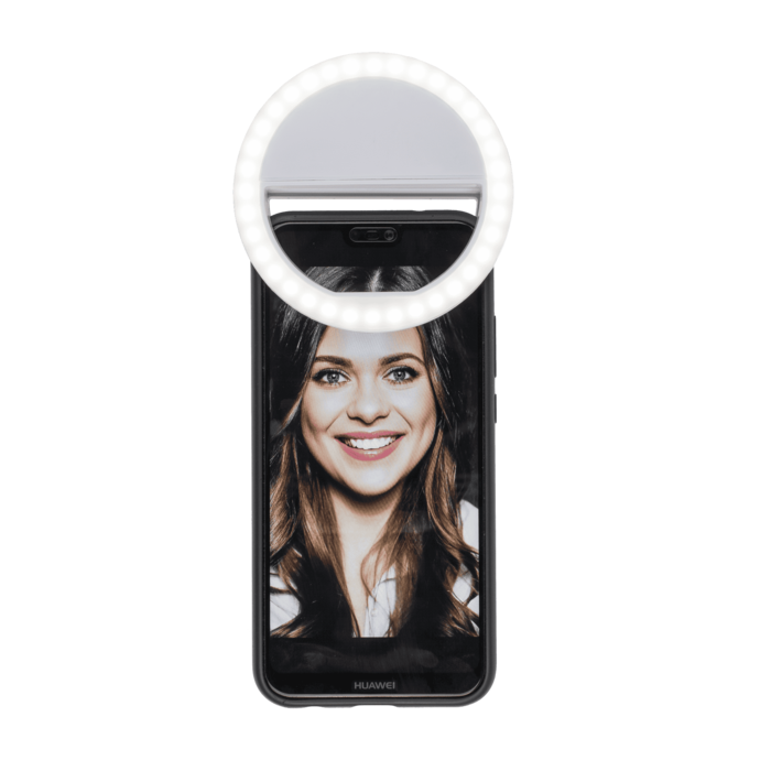 Selfie LED Ring mit 3 Intensitäten, ca. 8,5 cm,