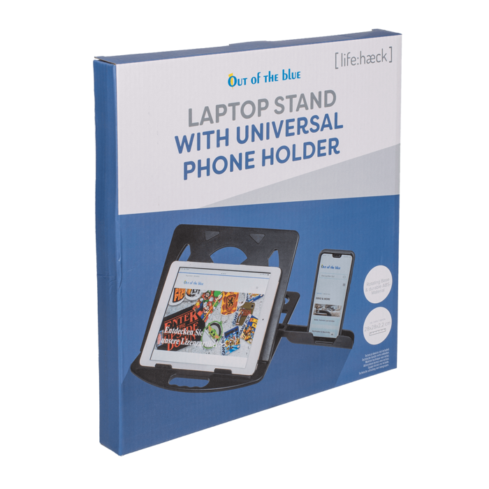 Laptop Ständer m. Universal-Telefon-Halter,