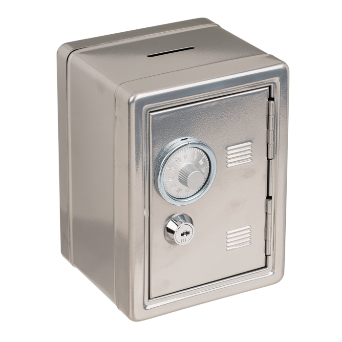 Metall-Spardose, Tresorschrank