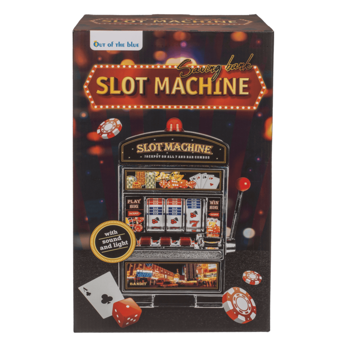 Spardose, Spielautomat, mit Klingel & LED,