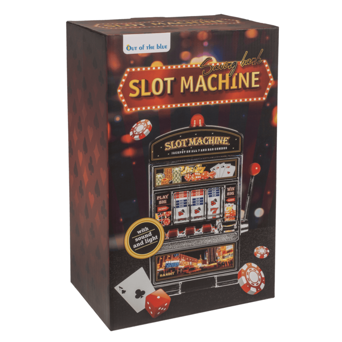 Spardose, Spielautomat, mit Klingel & LED,