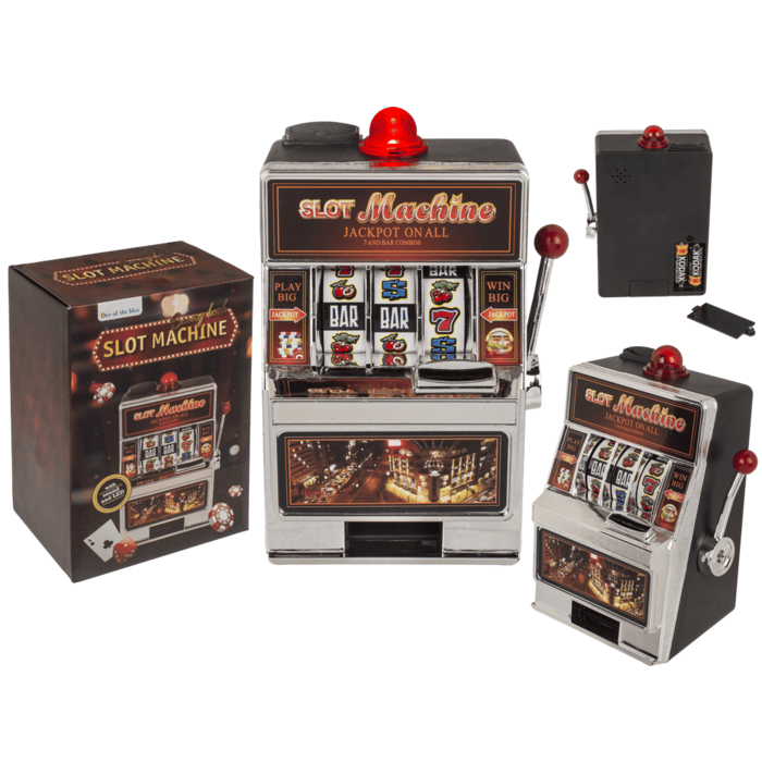 Spardose, Spielautomat, mit Klingel & LED,