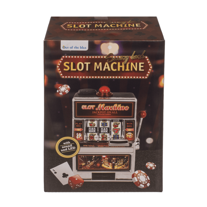 Spardose, Spielautomat, mit Klingel & LED,