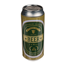 Metall-Spardose, Bierdose, ca. 16 x 7 cm,