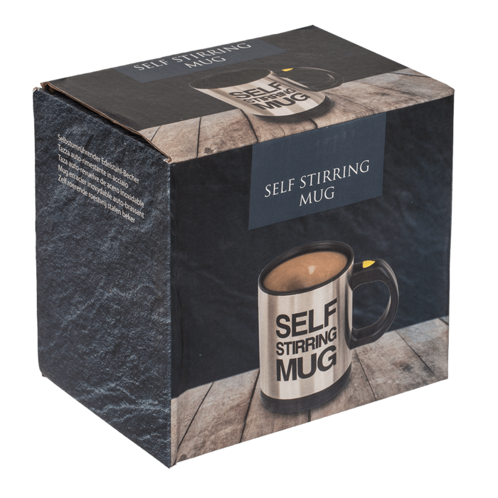 Selbstumrührender Edelstahl-Becher