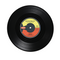 Untersetzer, Vinyl-Schallplatte, D: ca. 11 cm,