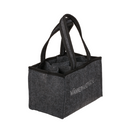 Graue Männerhandtasche mit 6 Fächern,