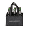 Graue Männerhandtasche mit 6 Fächern,