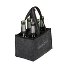 Graue Männerhandtasche mit 6 Fächern,