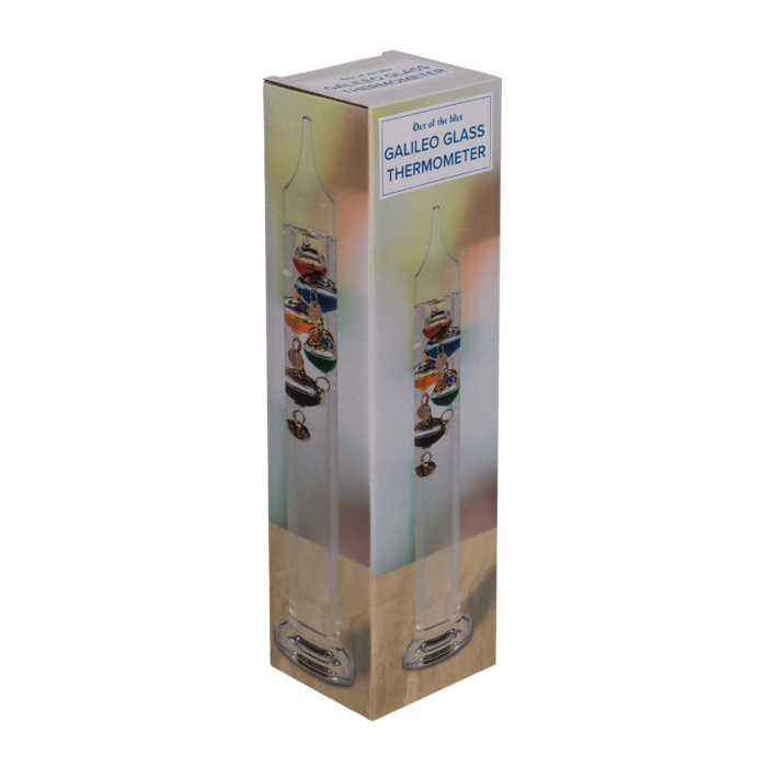 Glas-Galileothermometer, H: ca, 28 cm,
