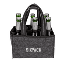 Flaschentasche aus Filz mit 6 Fächern, Sixpack,