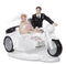 Deko "Brautpaar auf Motorrad", ca. 11cm
