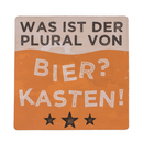 Kork-Untersetzer, Slogans, ca. 9,5 cm,