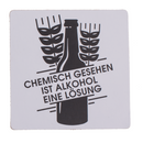 Kork-Untersetzer, Slogans, ca. 9,5 cm,
