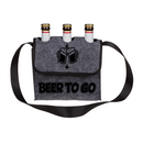 Graue Umhängetasche, Beer to go,