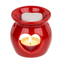 Aromalampe mit Duftmelt (Rose) Herz,