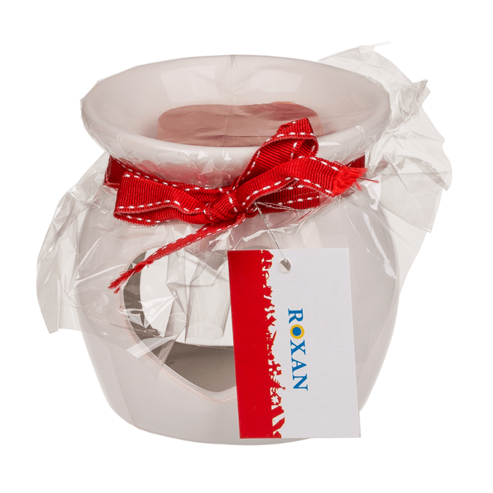 Aromalampe mit Duftmelt (Rose) Herz,
