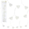 Girlande mit Herzklammern "Liebe", 100cm