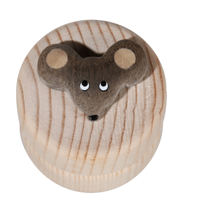 Naturholz-Milchzahndose, Animals,