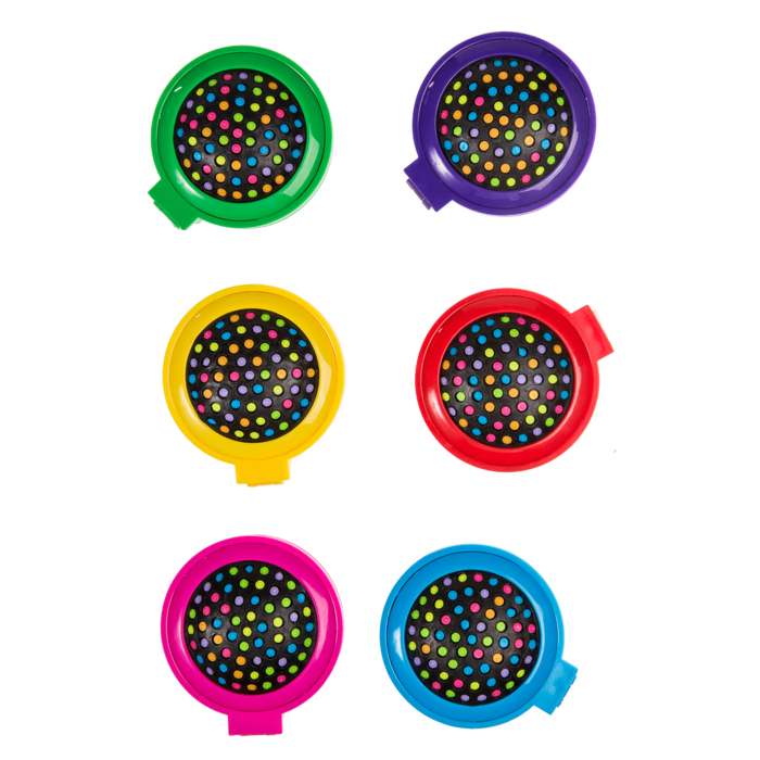 Taschenspiegel mit Bürste, Colours, ca. 7 cm,