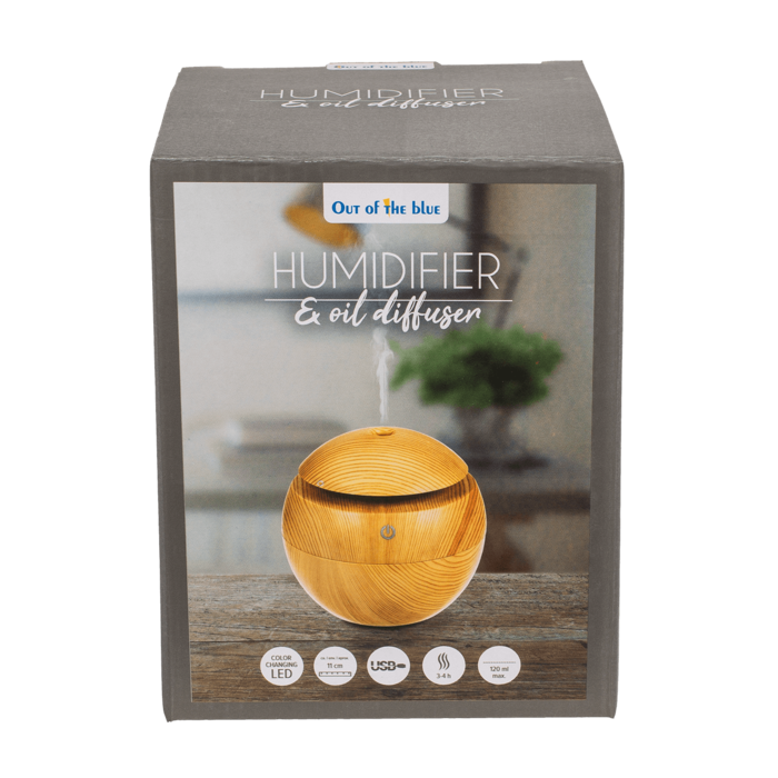 Luftbefeuchter/Öl-Diffuser, Wooden Optic I,