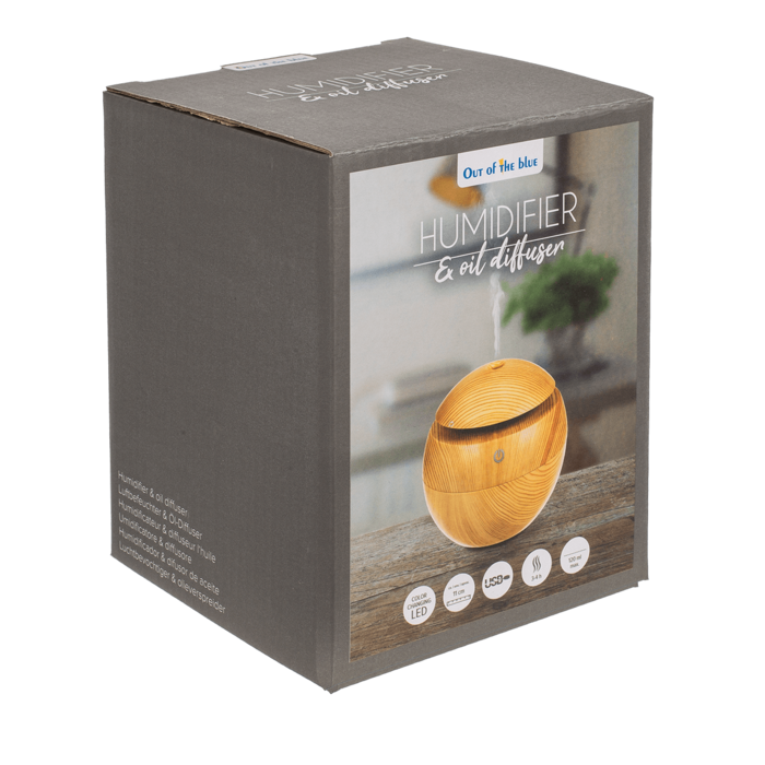 Luftbefeuchter/Öl-Diffuser, Wooden Optic I,