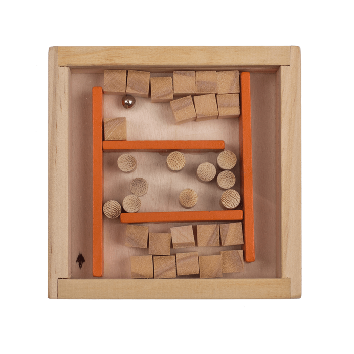 Holz-Geschicklichkeitsspiel, Labyrinth,