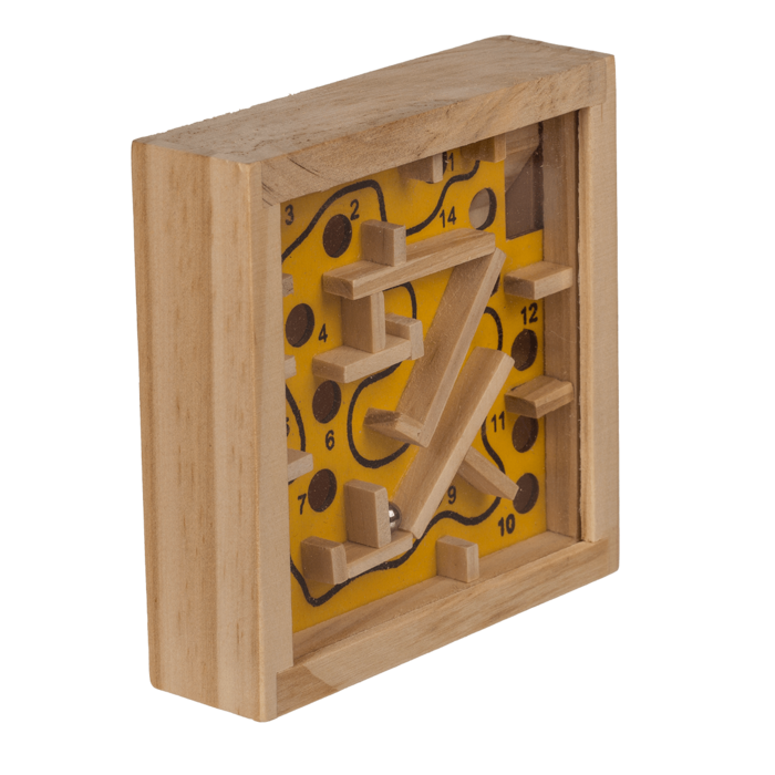 Holz-Geschicklichkeitsspiel, Labyrinth,
