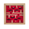 Holz-Geschicklichkeitsspiel, Labyrinth,