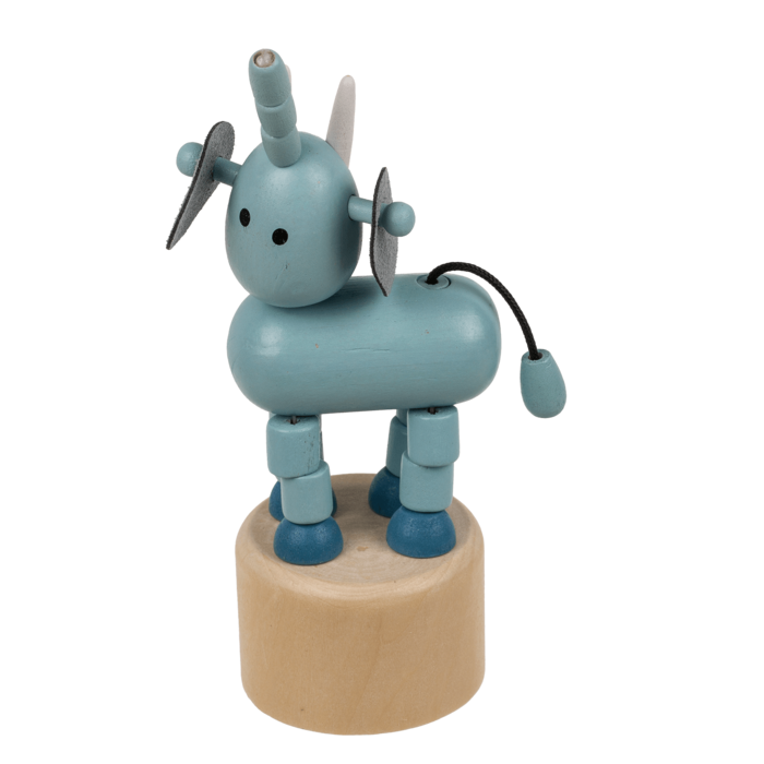 Holz-Drückfigur, Tiere, ca. 4,5 x 11,5 cm,