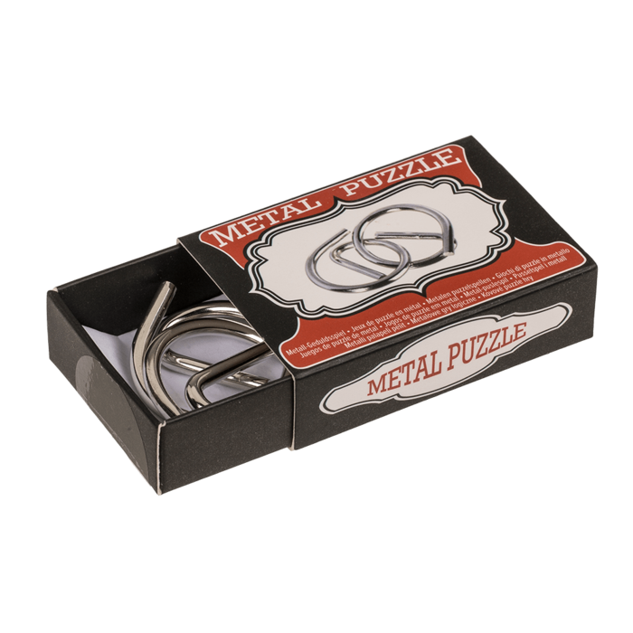 Metall-Geduldsspiel, Mini, ca. 7 cm,