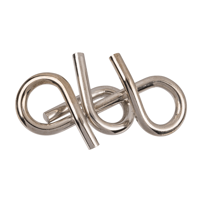 Metall-Geduldsspiel, Mini, ca. 7 cm,
