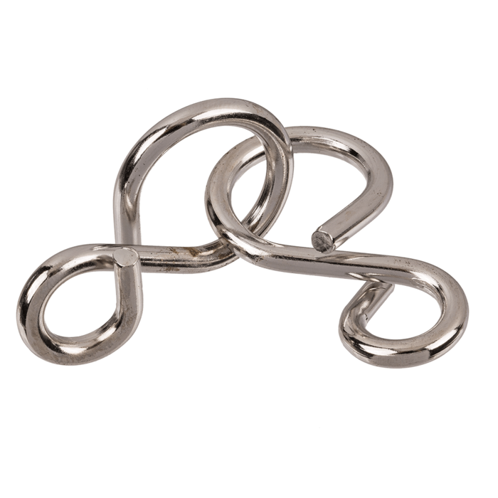 Metall-Geduldsspiel, Mini, ca. 7 cm,