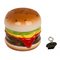 Spardose mit Schloss, Hamburger, ca. 14 x 13 cm,