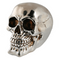 Spardose mit Schloss, Totenkopf, ca. 15 cm,