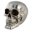 Spardose mit Schloss, Totenkopf, ca. 15 cm,