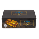 Spardose mit Schloss, Goldbarren,